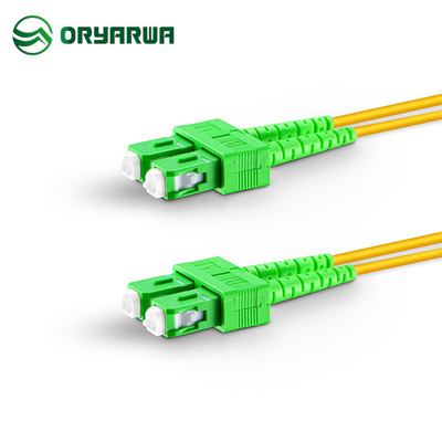 SC APC al PVC del cordón de remiendo del solo modo del duplex del SC APC LSZH