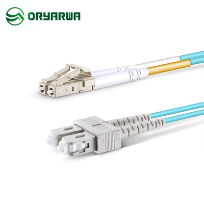 LC UPC al cordón de remiendo con varios modos de funcionamiento de la fibra óptica del duplex del SC UPC OM3